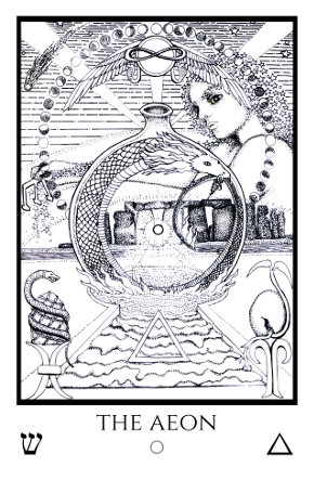 Aeon Tabula Mundi Tarot black white